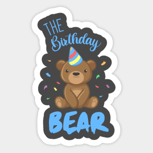 The Birthday Bear Sticker
